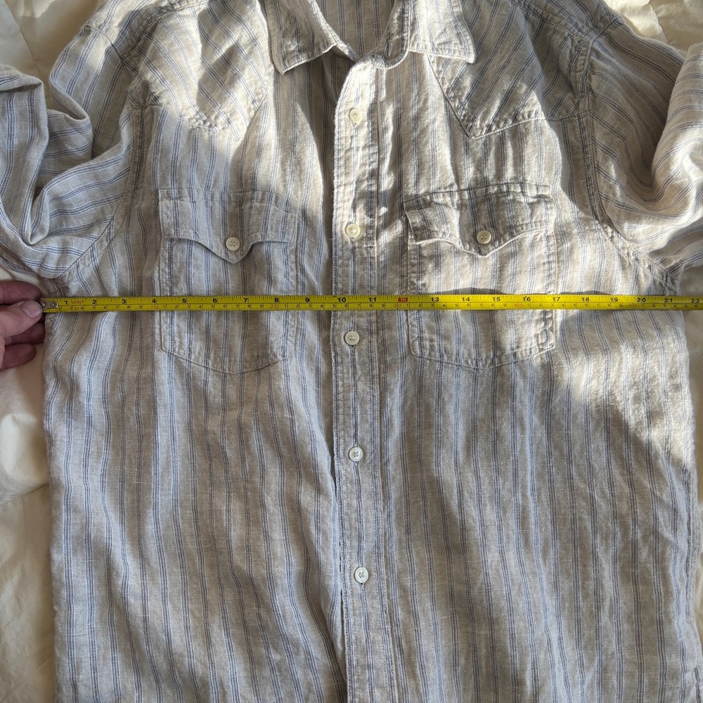 Banana Republic- LINEN WESTERN SHIRT - Picture 4 of 7